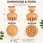 Champignon de Massage en Bois à Picots – Madérothérapie Corps