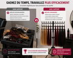 Support Professionnel Réglable pour Tresses et Extensions de Cheveux – Organisateur 60 Emplacements sur Trépied