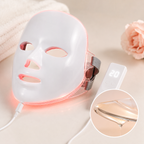 Masque LED Visage 7 Couleurs – Luminothérapie Anti-Âge avec Télécommande