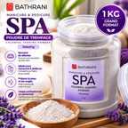 BATHRANI Poudre de Trempage SPA Manucure & Pédicure Relaxing – 1 kg