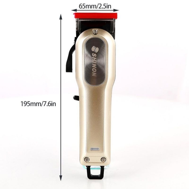 Shinon SH-1980 Tondeuse à Cheveux Professionnelle Rechargeable - Lame Acier Inox