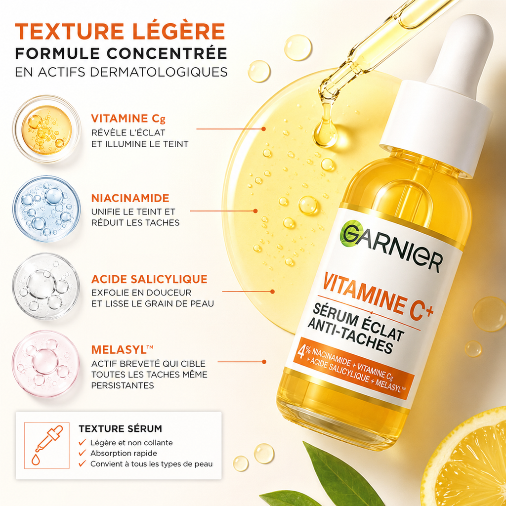 Garnier Vitamine C+ Sérum Éclat Anti-Taches – 30 ml