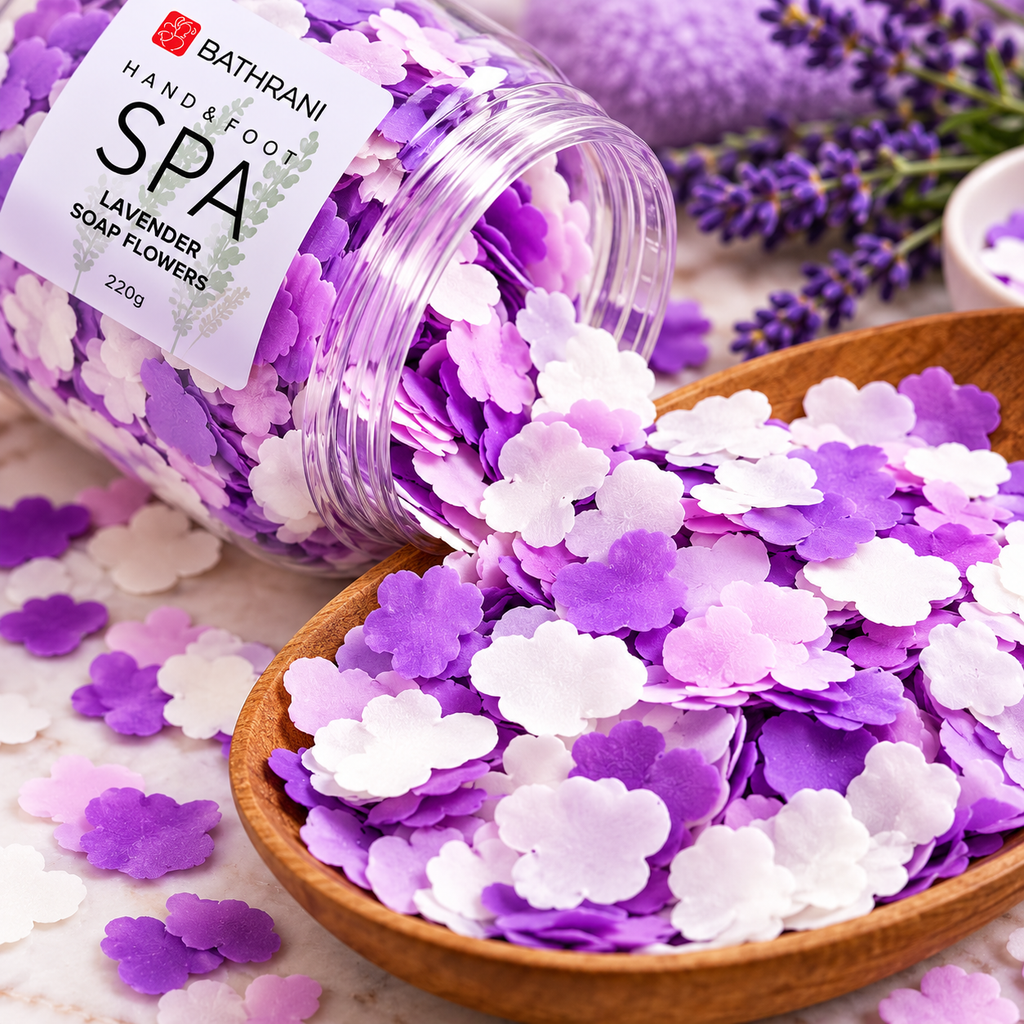 BATHRANI Fleurs de Savon Spa Lavande Mains & Pieds 220 g