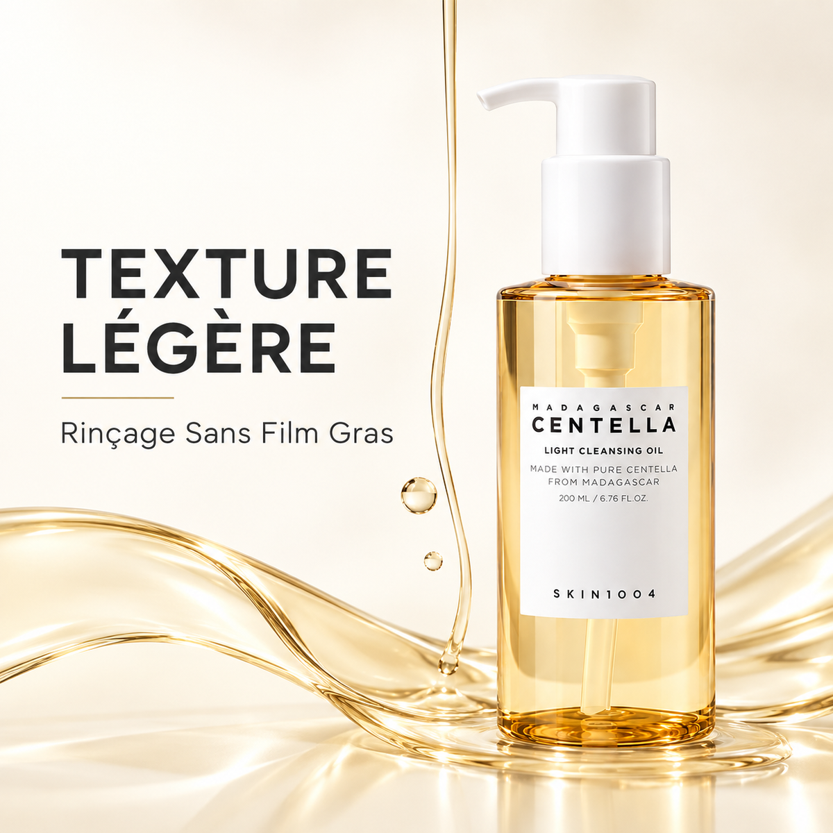 SKIN1004 Madagascar Centella Light Cleansing Oil – Huile Nettoyante Légère à la Centella 200 ml