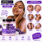 ActivePlus Gommage Visage & Corps à la Lavande 1 kg – Face & Body Scrub Exfoliant