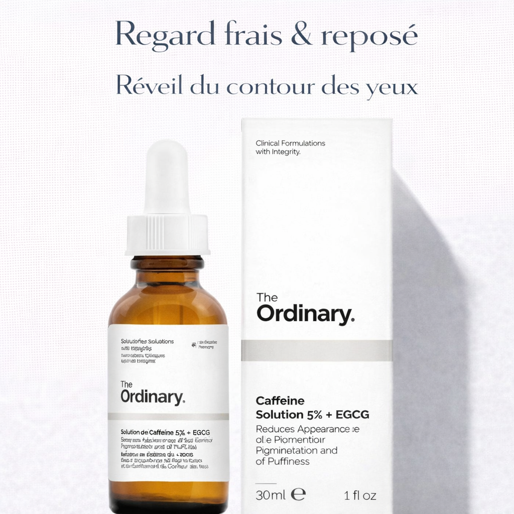 Sérum Caféine 5% + EGCG The Ordinary – Contour des Yeux Anti-Cernes & Poches