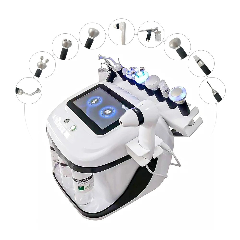 Machine de Soin Visage Hydrodermabrasion 9 en 1 – Pulvérisateur à Bulles d’Oxygène
