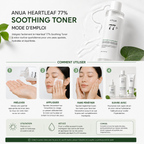 ANUA Heartleaf 77% Soothing Toner - Toner Apaisant Hydratant – 250ml