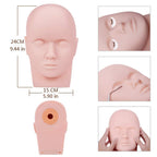 Modèle pour Formation Maquillage en Silicone – Tête de Mannequin pour Extension de Cils et Apprentissage