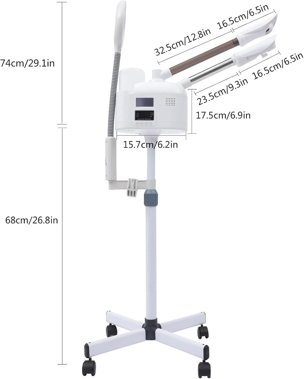 Vapozone Visage avec 3 Embouts – Appareil de Soin pour une Peau Rayonnante