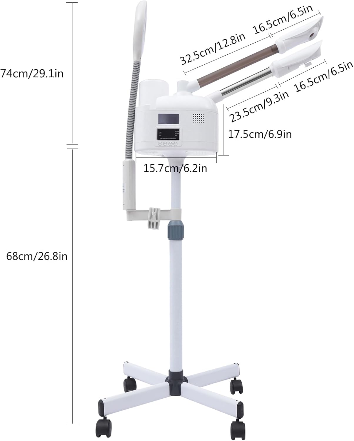 Vapozone Visage avec 3 Embouts – Appareil de Soin pour une Peau Rayonnante