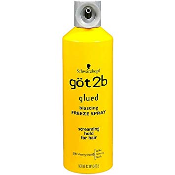 Schwarzkopf Got2B Glued Blasting Freeze Hairspray 340g – Spray Fixateur Ultra Forte Tenue Pour Coiffures Longue Durée