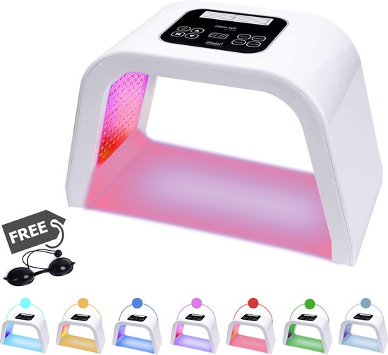 Lampe de Luminothérapie LED 7 Couleurs – Soin Visage Professionnel