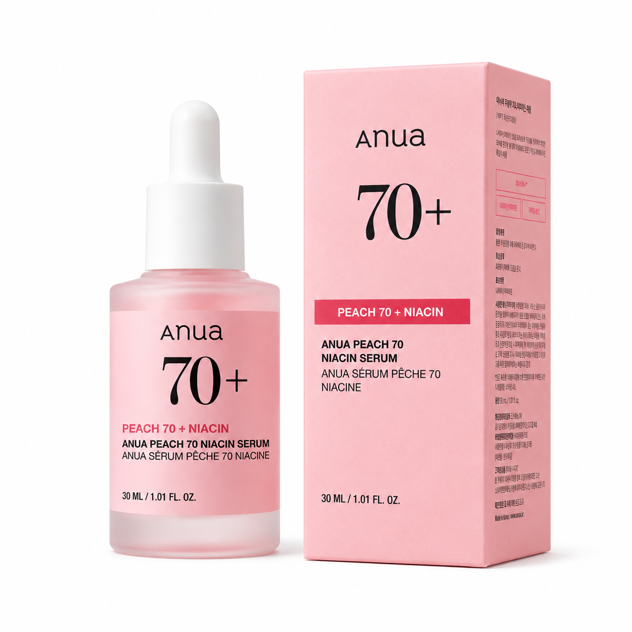 ANUA Peach 70 Niacinamide Serum – Sérum Glow Hydratant – 30ml