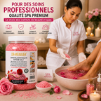 Sel de Bain Epsom Cristallin Rose Bulgare 4Kg – Bain Relaxant Corps, Mains et Pieds SPA Professionnel