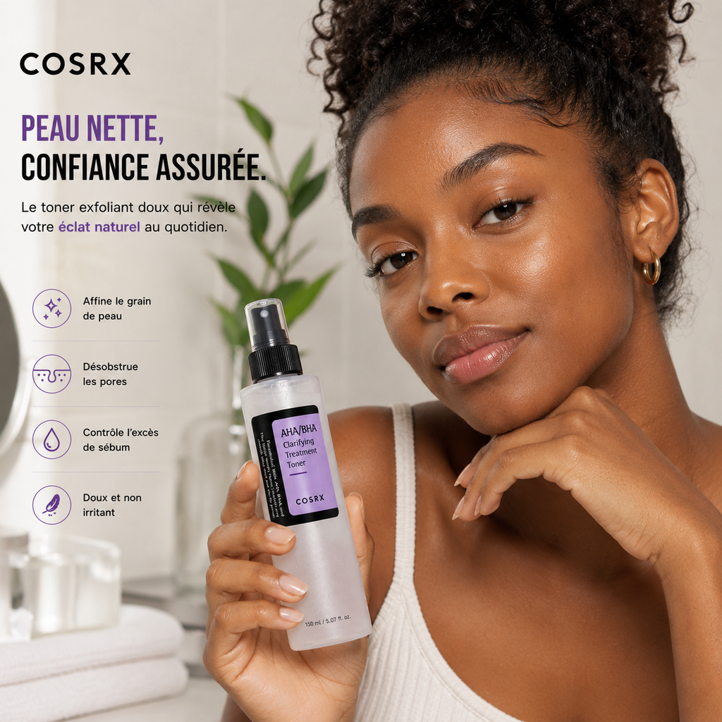 COSRX AHA/BHA Clarifying Treatment Toner – Toner Exfoliant Purifiant 150ml