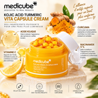 Medicube Kojic Acid Turmeric Vita Capsule Cream – Crème Éclat & Anti-Taches – 53 g