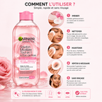 Garnier SkinActive Solution Micellaire Tout-en-1 à l’Eau de Rose – 400 ml