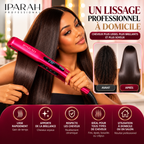 IPARAH P-120R – Lisseur Professionnel à Plaques Extra-Larges 62 mm en Céramique – Écran Digital – Rose Fuchsia