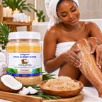 Ketingmei Foot & Body Scrub Coconut – Gommage Exfoliant Coco Corps, Pieds & Mains