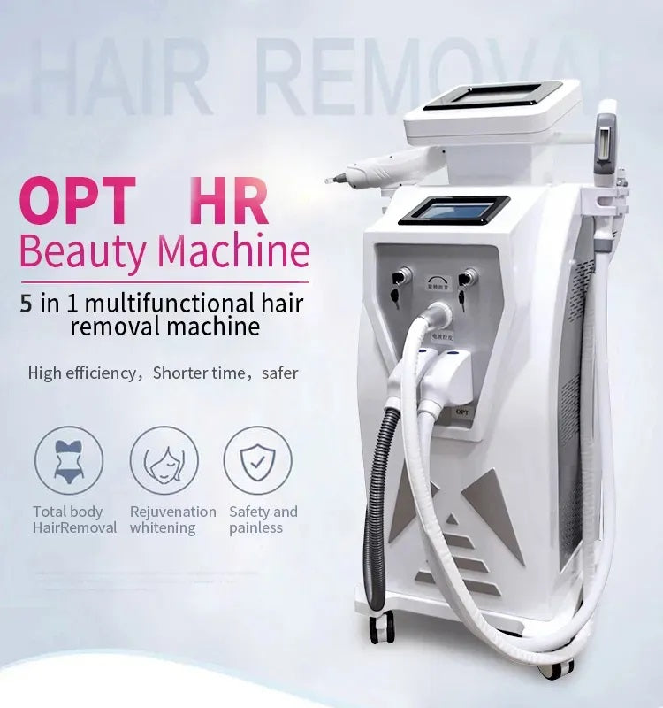 Machine Professionnelle 5 en 1 – Épilation Définitive & Rajeunissement de la Peau