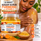 DR. REKBEHUTY Gommage au Sucre Curcuma & Vitamine C – Visage & Corps