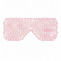 Masque Relaxant pour les Yeux en Pierres Roses Effet Quartz – Fraîcheur Réutilisable, 2 Formats