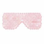 Masque Relaxant pour les Yeux en Pierres Roses Effet Quartz – Fraîcheur Réutilisable, 2 Formats
