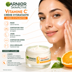 Garnier SkinActive Vitamine C – Crème Hydratante Certifiée Bio Éclat Quotidien