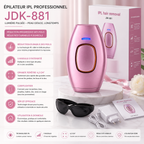 Épilateur IPL Professionnel JDK-881 – Lumière Pulsée – Rose