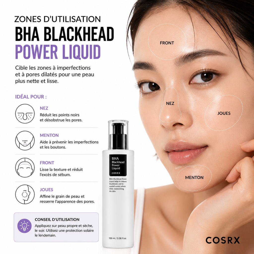 COSRX BHA Blackhead Power Liquid – Exfoliant Anti Points Noirs 100ml