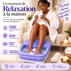Bain de Pieds Pliable Chauffant avec Massage – Spa Pédicure Électrique