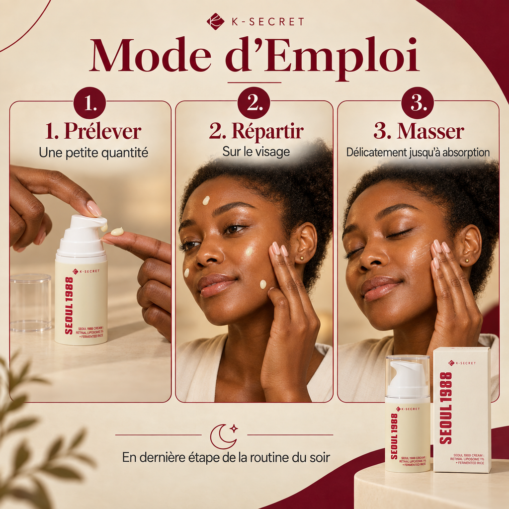 K-SECRET Seoul 1988 Cream 50 ml – Crème Visage au Rétinal Liposomé et Riz Fermenté