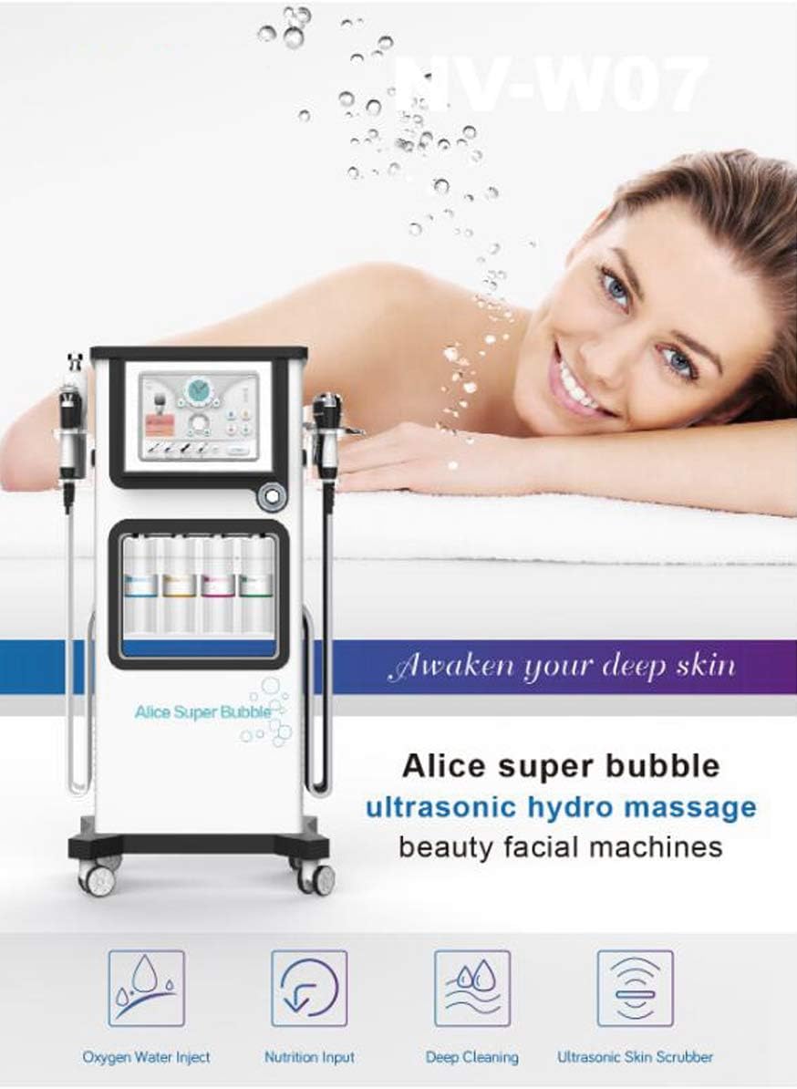 Hydrafaciale Machine Alice Super Bubble Peel 7 en 1 – Système de Soin du Visage Professionnel