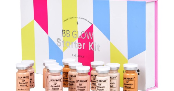 BB Glow Starter Kit – Fond de teint Semi-permanent (Ensemble de 12 Crèmes)