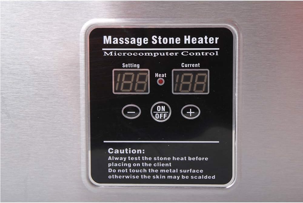 Chauffe-Pierres Chaudes Professionnel 5,5L / 18L – Appareil Spa Massage Hot Stone Avec Affichage Numérique & Arrêt Automatique