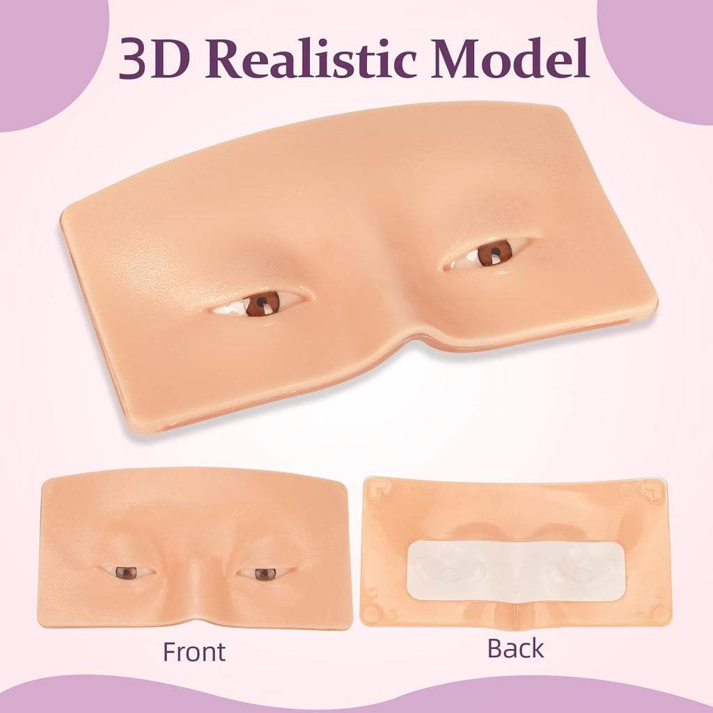 Mannequin Visage 5D Réutilisable – Planche d'Entraînement en Silicone pour Maquillage