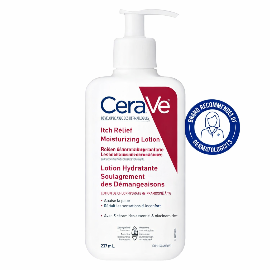 CeraVe Lotion Hydratante Apaisante – Soulagement des Démangeaisons – Peaux Sèches 237ml