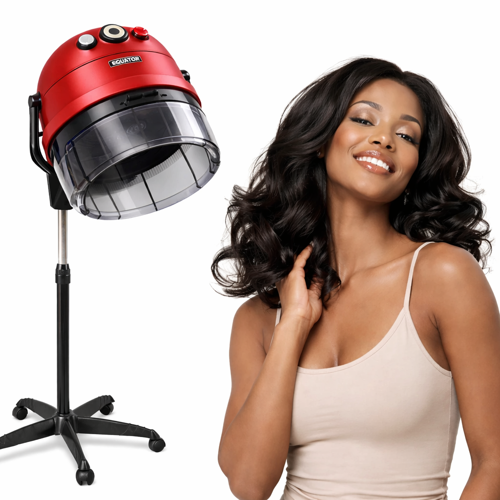 Casque Sèche-Cheveux Professionnel sur Pied EQUATOR – 3000W avec Minuterie & Air Froid