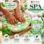 BATHRANI Fleurs de Savon Spa Menthe & Eucalyptus Mains & Pieds 220 g / 800g