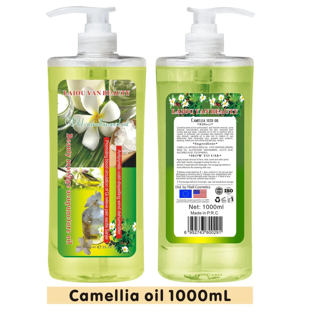 Huile de Massage de Graine de Camellia – Hydratation et Soin Naturel