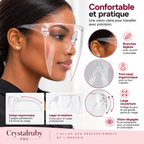 Visière de Protection Transparente pour Prothésiste Ongulaire – Protection Visage &amp; Yeux