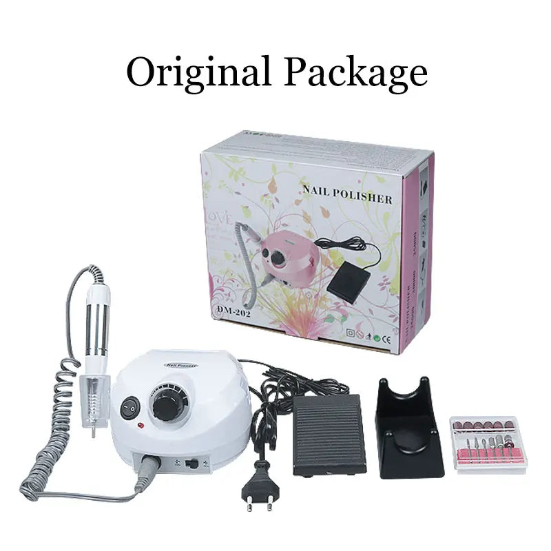 Ponceuse Électrique DM202 – 30 000 RPM pour Soins des Ongles