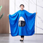 Cape de Coiffeur Professionnelle Imperméable avec Fenêtre de Visualisation pour Téléphone
