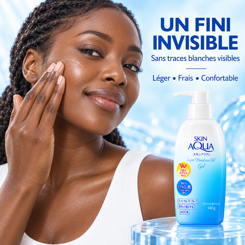 Skin Aqua Super Moisture UV Gel SPF50+ PA++++ – Gel Solaire Hydratant Visage & Corps 140 g