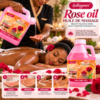 Ketingmei Huile de Massage Corps à la Rose – Grand Format Professionnel 3,8 L