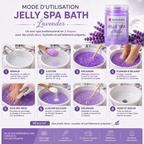 Bathrani Jelly Spa Bath Lavender – Bain de Pieds En Gelée À La Lavande 230 g