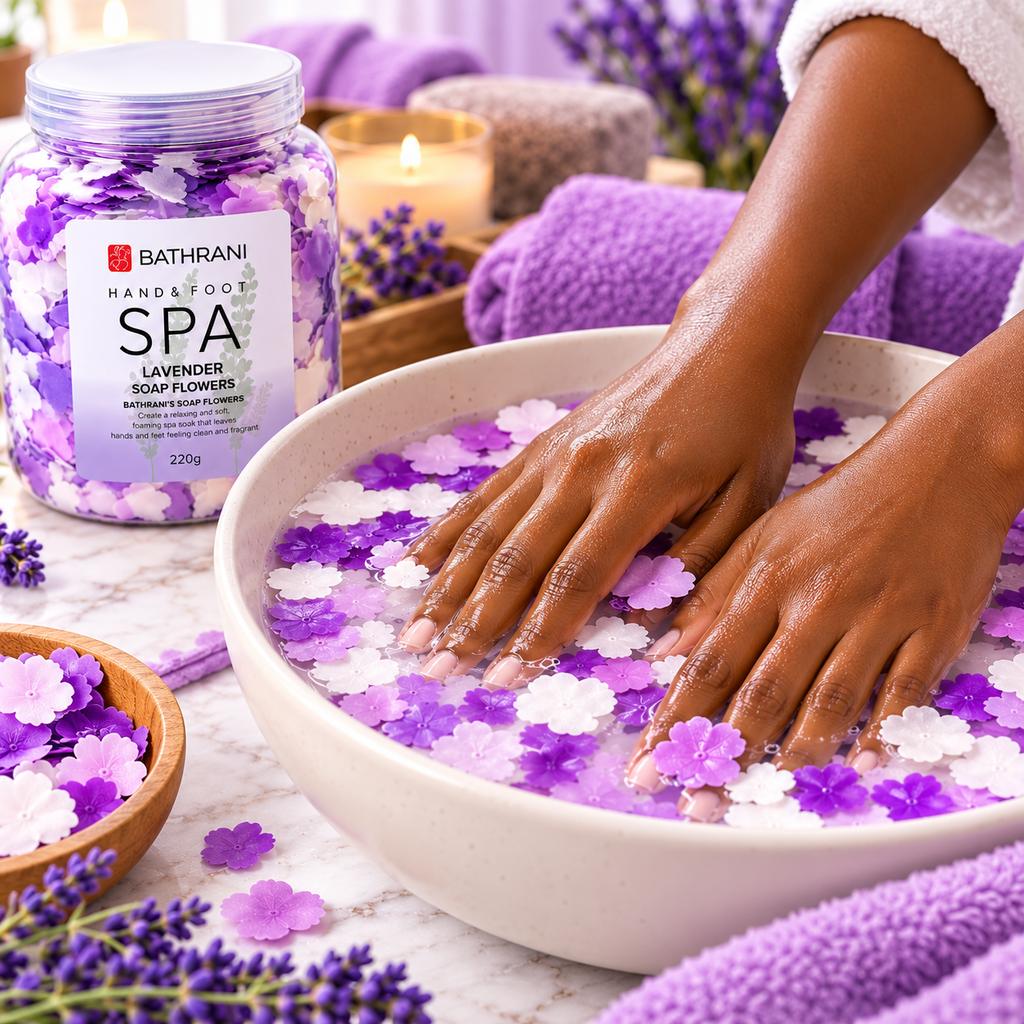 BATHRANI Fleurs de Savon Spa Lavande Mains & Pieds 220 g