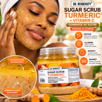 DR. REKBEHUTY Gommage au Sucre Curcuma & Vitamine C – Visage & Corps