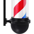 Mini Barber Pole Lumineux LED Rotatif – Enseigne Murale Compacte pour Salon de Coiffure & Barbier